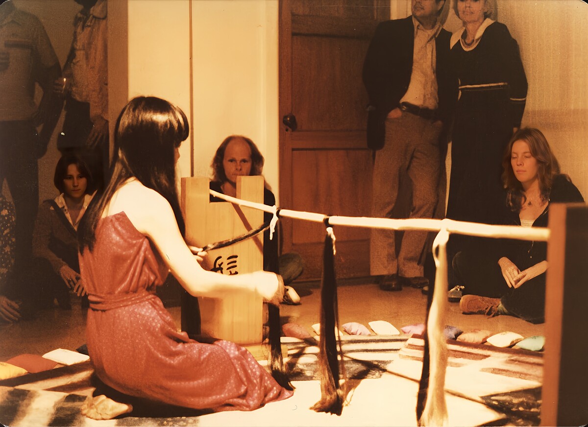 1970年代中期陸蓉之在美國的行為藝術。