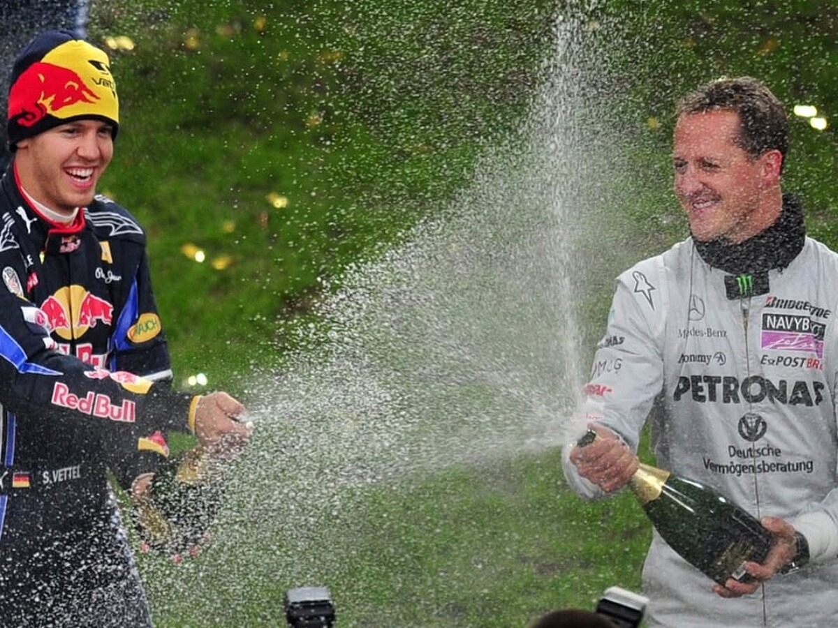 Michael Schumacher 是四屆世界冠軍車手 Sebastian Vettel 的英雄。