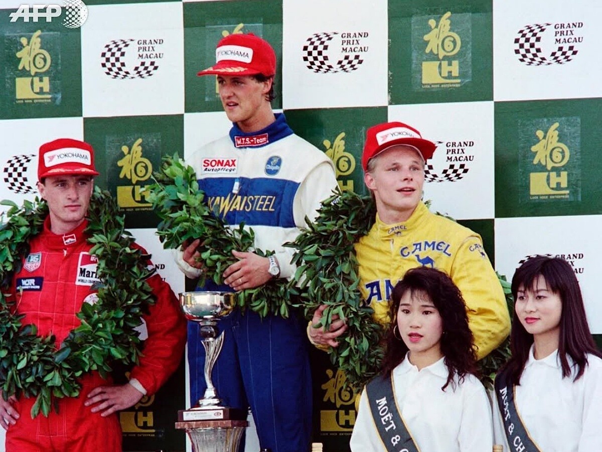 當時在班尼頓車隊的 Michael Schumacher，作為最成功的德國 F1 賽車手 ，回到德國主場拿下勝利。
