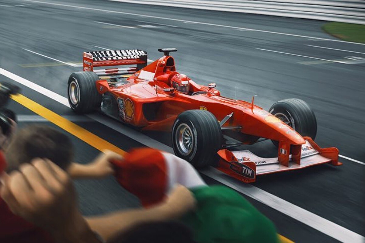 有 Michael Schumacher 在的法拉利車隊，紅色就是最快的顏色。