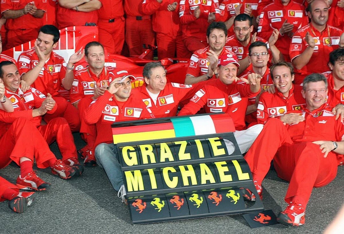 Michael Schumacher 開創法拉利五連霸王朝，主宰整個 F1。