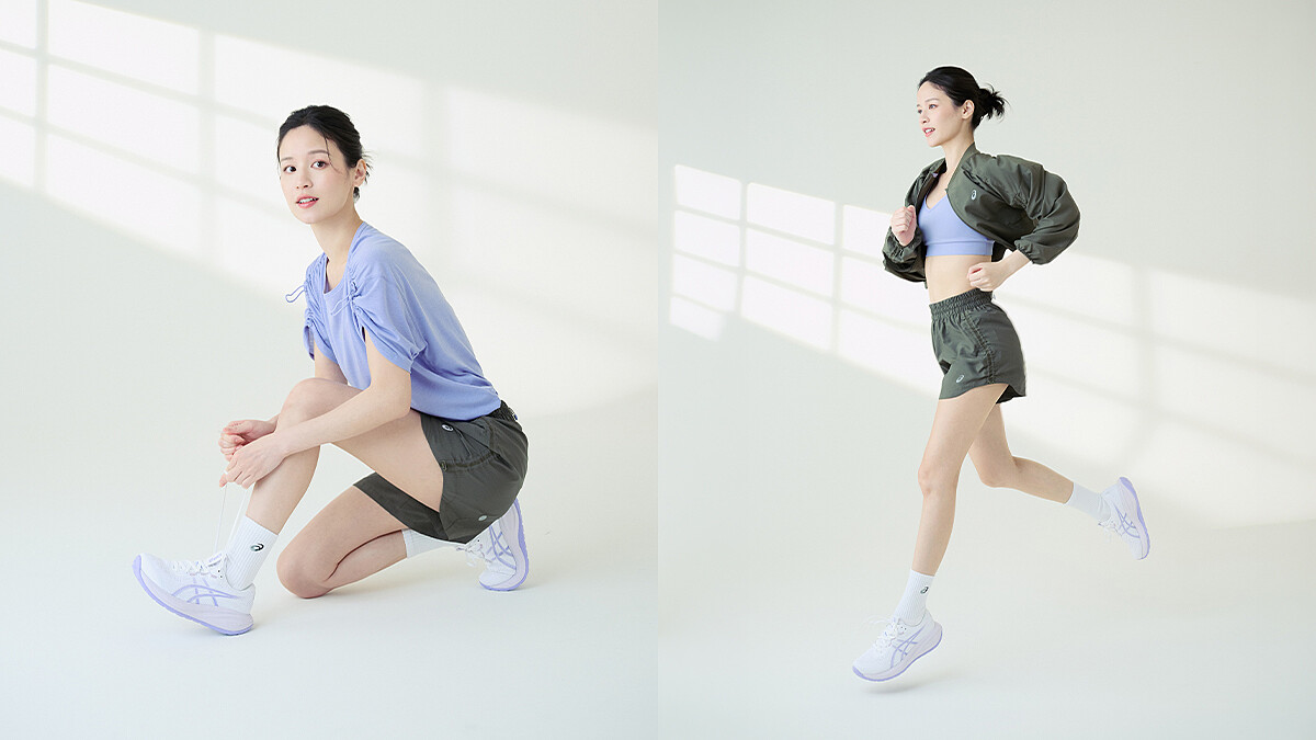 GET THE GLOW!換上 ASICS GEL-CUMULUS 28 感受輕盈雲感步伐,袁子芸:「專業跑裝是找回身心自信的起點,動起來遇見發光的自己。」