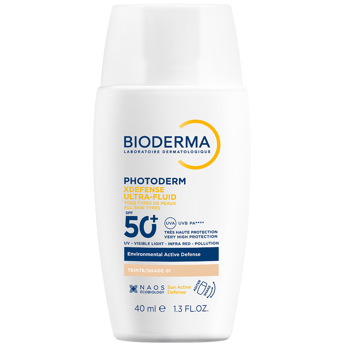 BIODERM貝膚黛瑪超耐曬清爽保濕潤色防曬液SPF50+/PA++++ 40ml,NT1,080