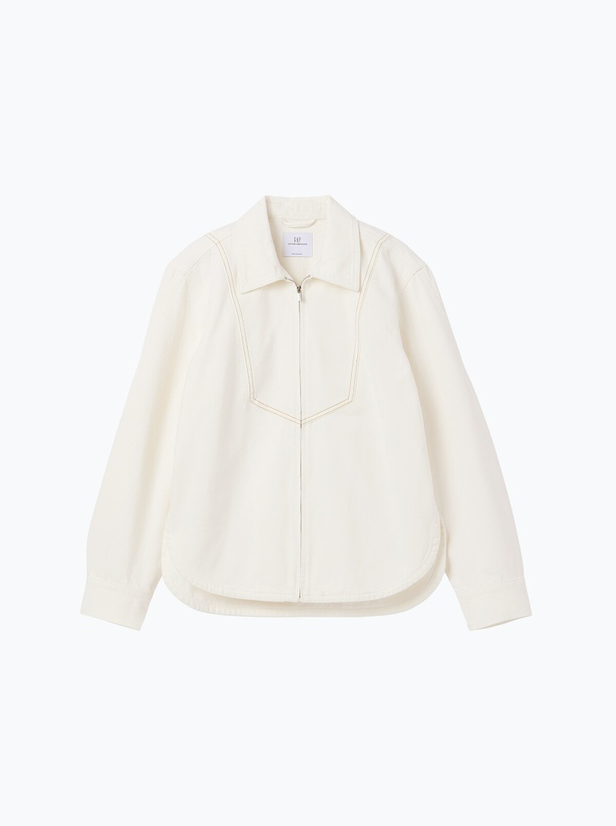 白色拉鍊牛仔襯衫NT$2,699