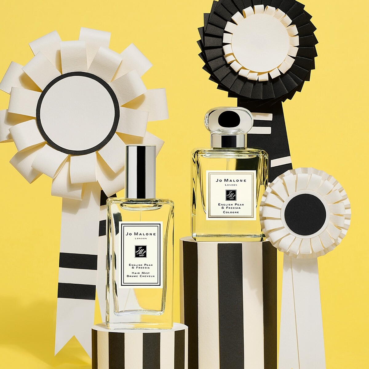 Jo Malone London 英國梨與小蒼蘭髮香噴霧形象圖。