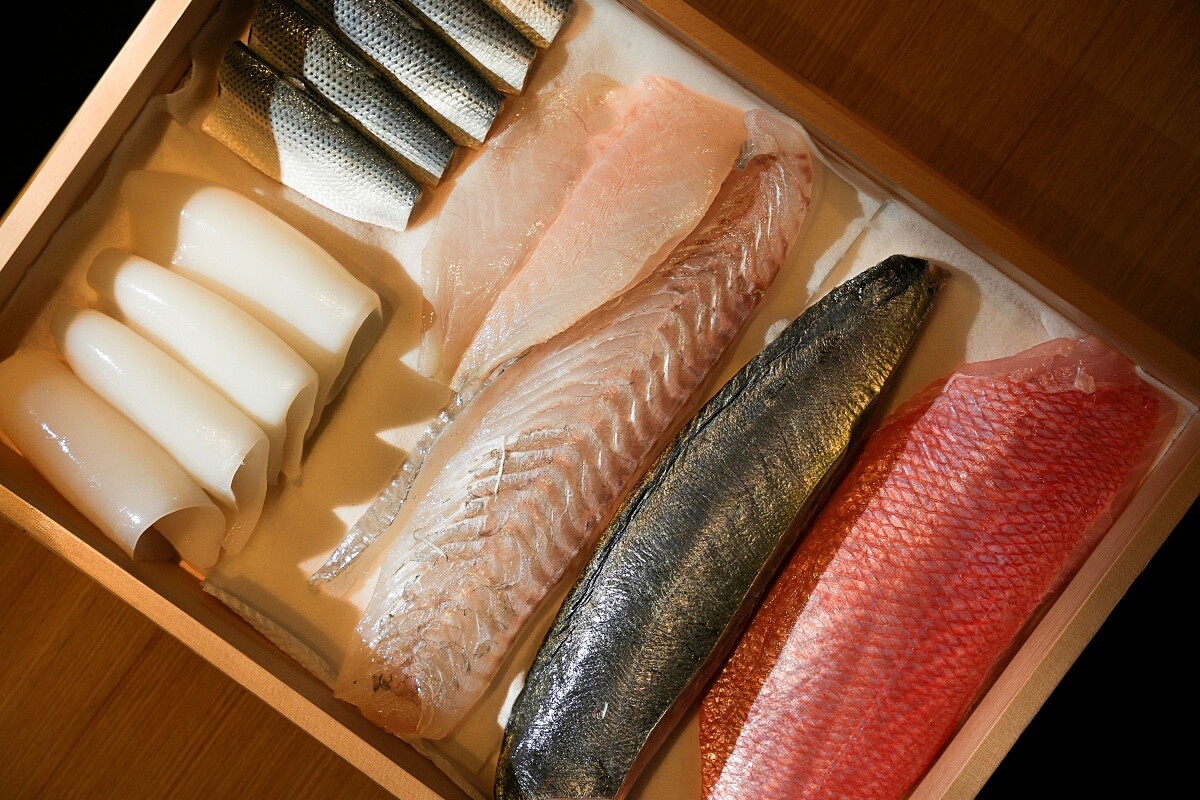用餐前會展示當日食材。