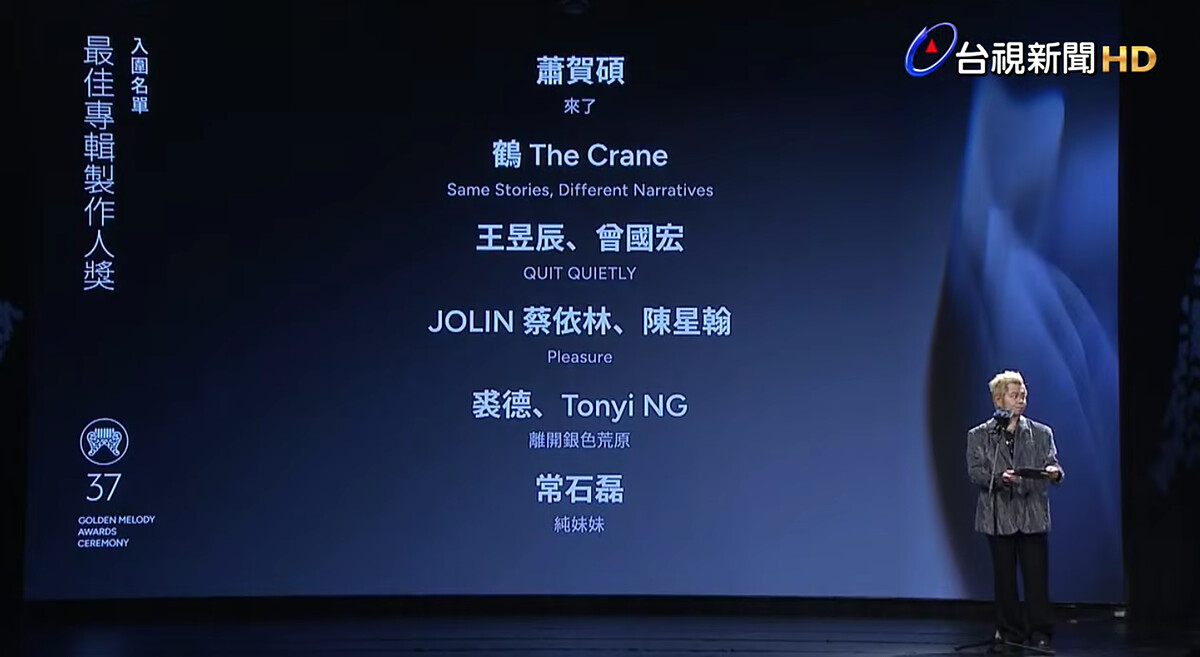 2026金曲獎入圍名單：最佳專輯製作人獎
