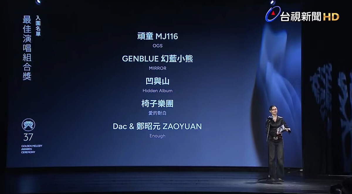 2026金曲獎入圍名單：最佳演唱組合獎