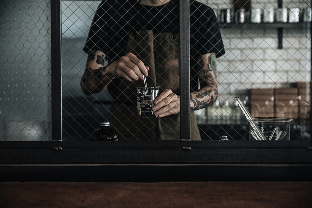 Le Labo Fresh Blending現場調香工藝形象圖。