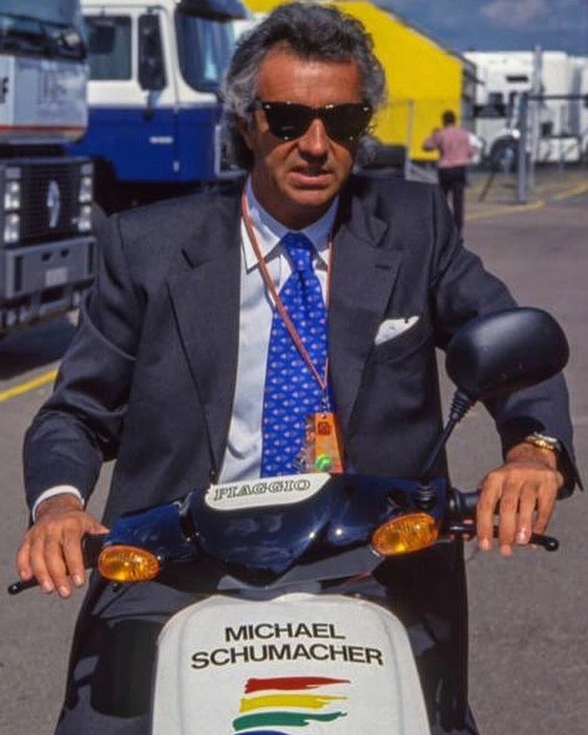 Flavio Briatore 空降到班尼頓車隊車隊擔任總經理,剛進車隊時完全是門外漢。