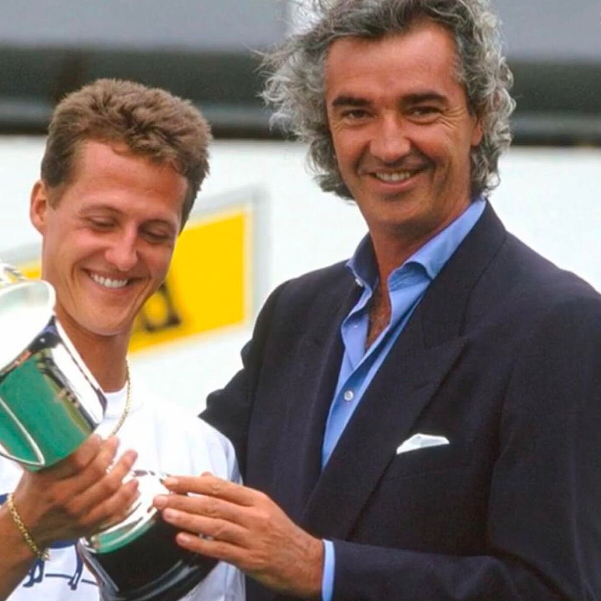 Flavio Briatore 看到車神 Michael Schumacher ,就知道未來領導車隊賽車一哥非他莫屬。