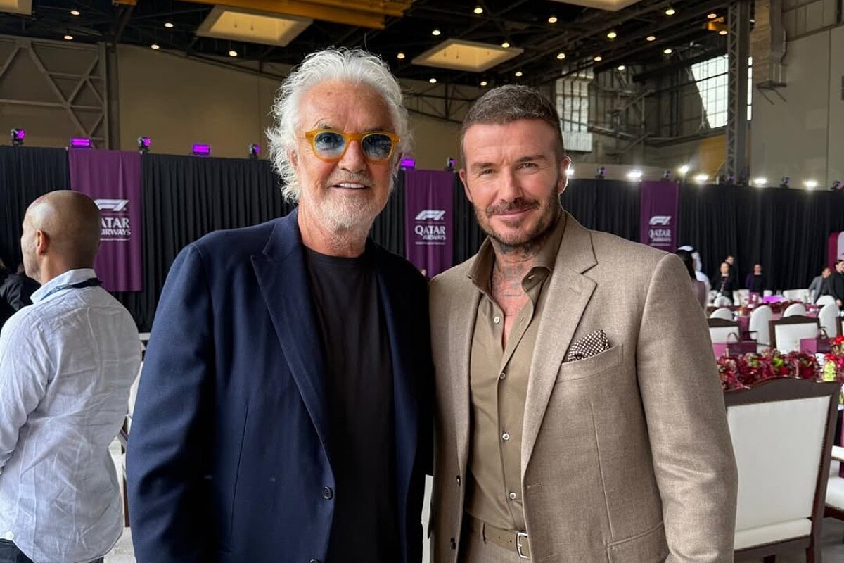 Flavio Briatore 不管在 F1 圈內圈外,都有超級好人脈,連 David Beckham 也是好朋友。
