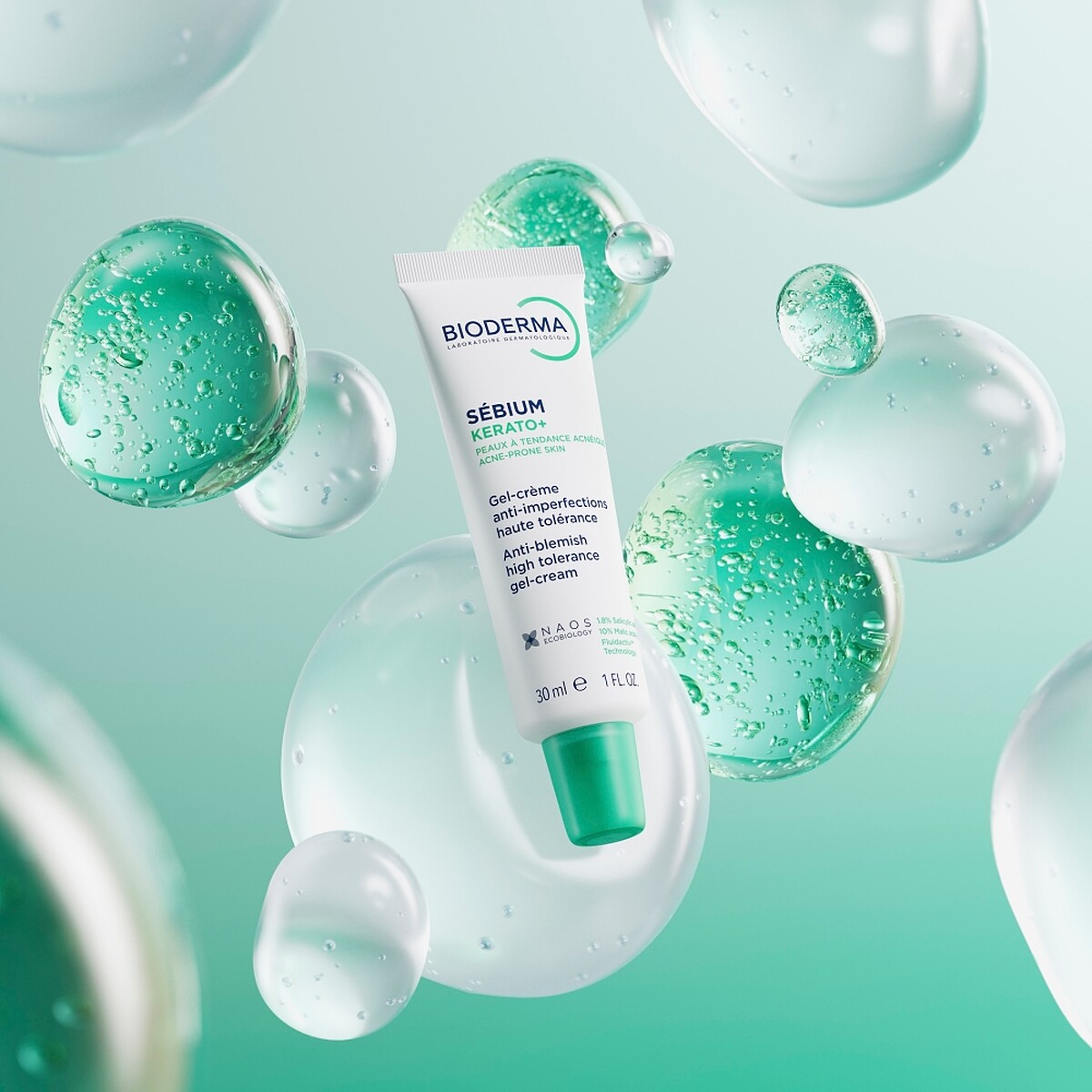 BIODERMA貝膚黛瑪3D水楊酸粉刺淨痘精華。