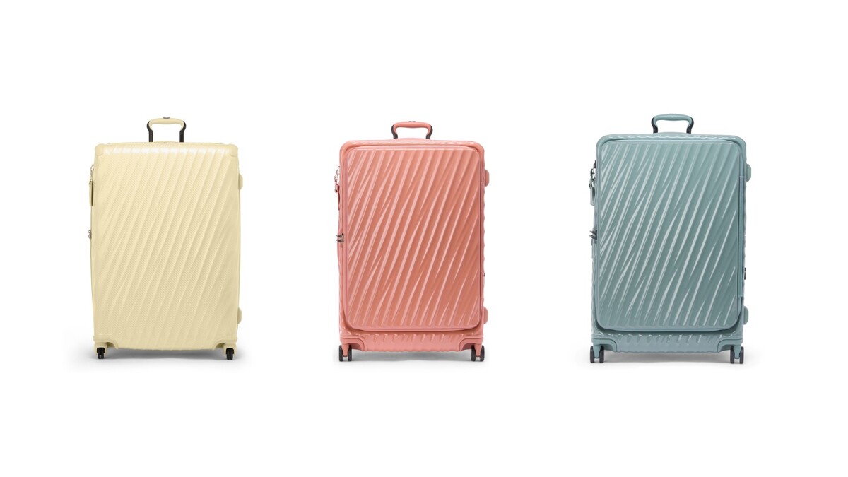 TUMI SS26新品 19 Degree Lite/ 19 Degree 系列，長途旅行行李箱 (柔霧黃、粉陶色、百里香綠) 。
