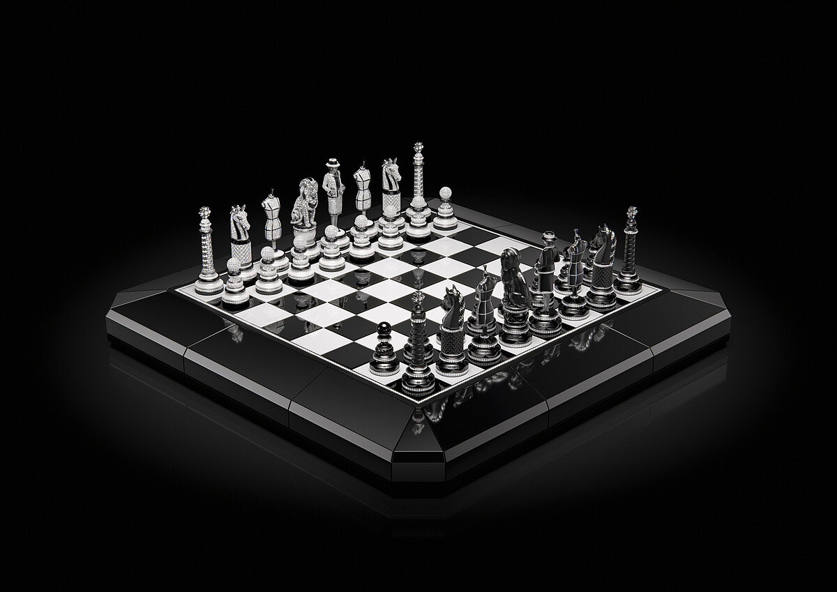 Chanel 棋盤時計