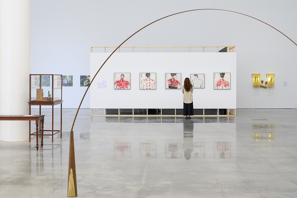 展覽室C,子題「熱暑人:高溫塑形」。攝影:卓杜信XhinMania。圖片提供:臺中市立美術館。