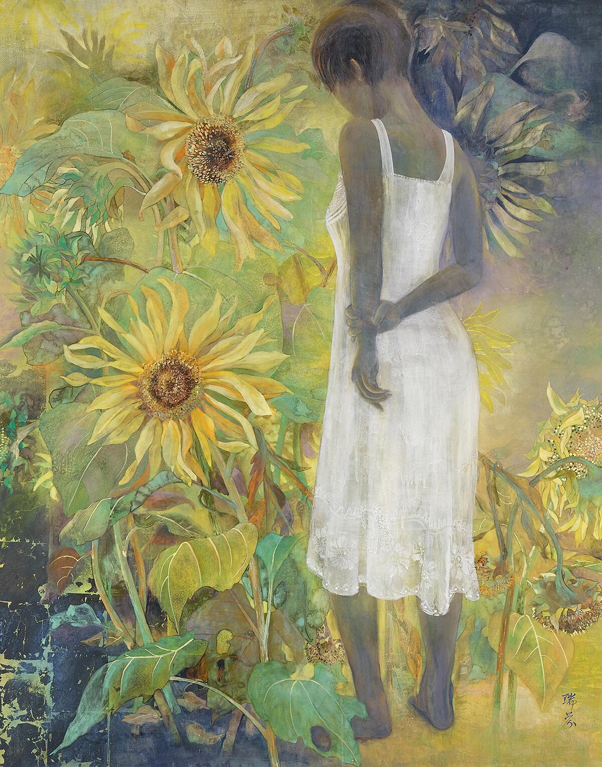 廖瑞芬,〈夏晨〉。圖片來源:臺中市立美術館。