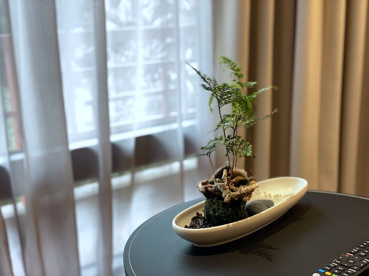 法籍花藝師 Claude Cossec 操刀設計金龍客房所有的花卉。