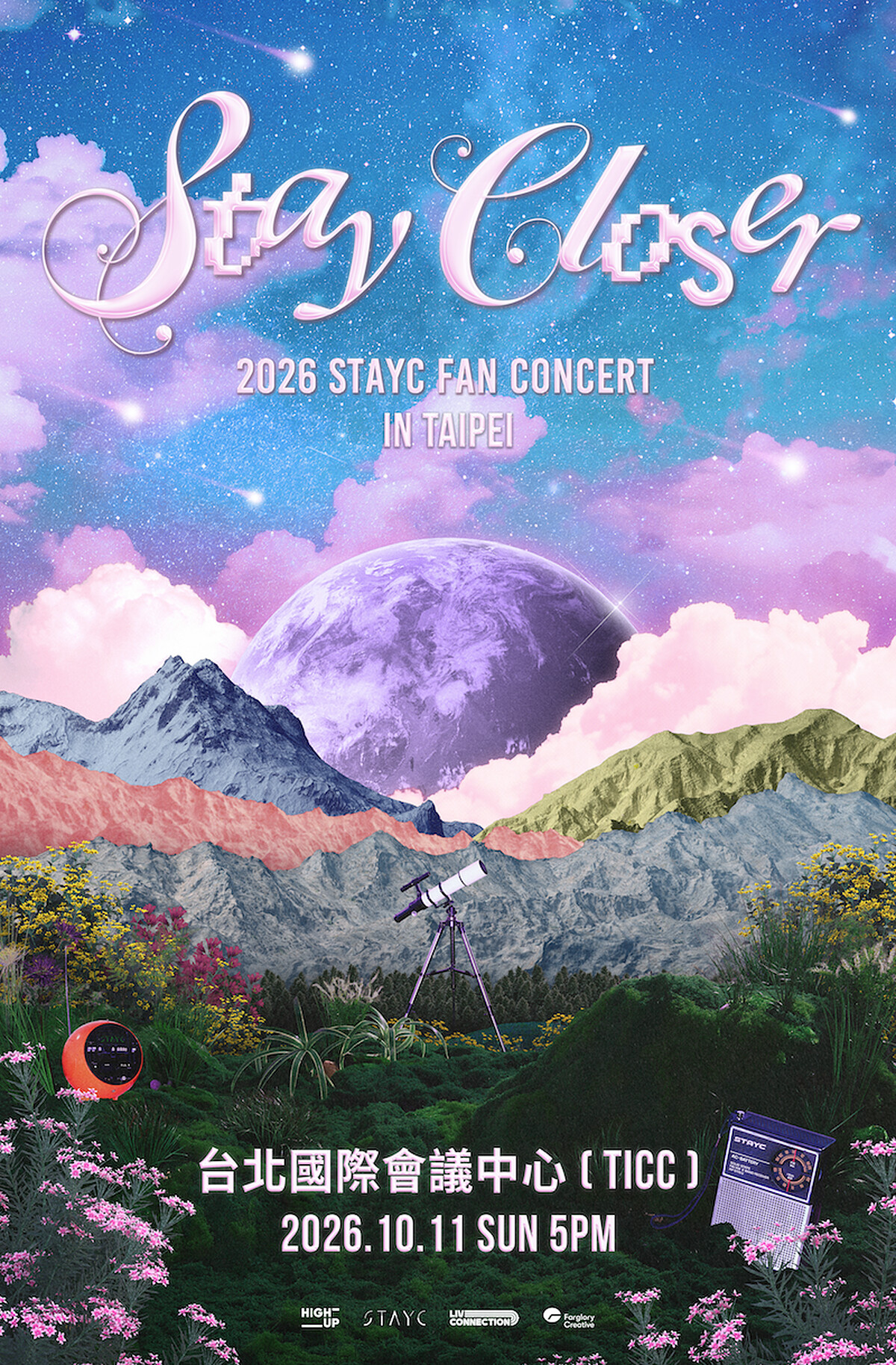 STAYC全新巡演《STAY CLOSER》官方海報出爐。(圖/遠雄創藝提供)