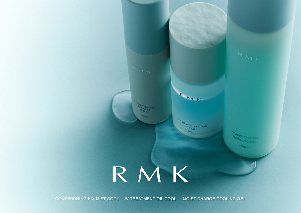 夏季限定發售的RMK W修護菁萃油(沁涼型)與沁涼保濕美肌露。