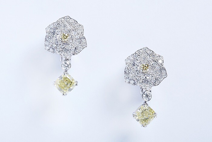 河智苑配戴Piaget Limelight Rose Passion 耳環G38LV700