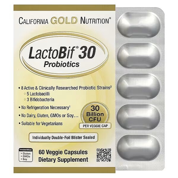 California Gold Nutrition, LactoBif&reg; 30 益生菌