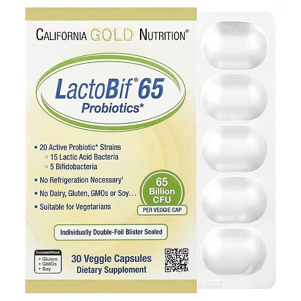 California Gold Nutrition, LactoBif® 65 益生菌