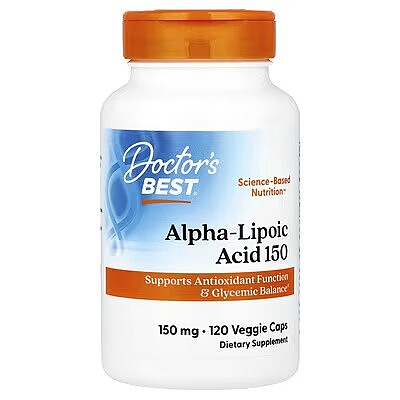 Doctor's Best, α-硫辛酸(ALA)