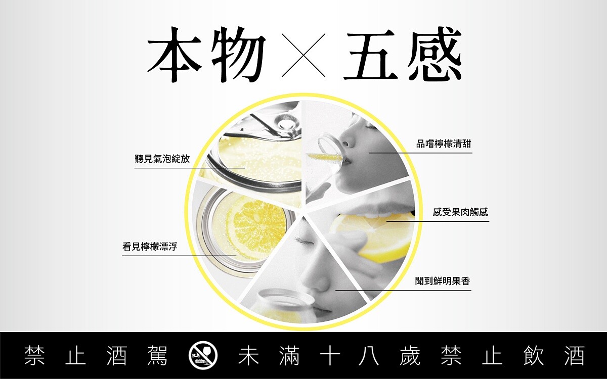 「未來檸檬沙瓦」是以「五感體驗」重新定義罐裝沙瓦。