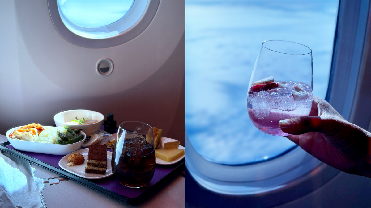 紐西蘭航空波音787-9客機豪華經濟艙餐點