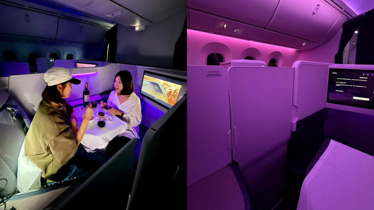 紐西蘭航空豪華商務艙Luxe能隔出如私人包廂空間