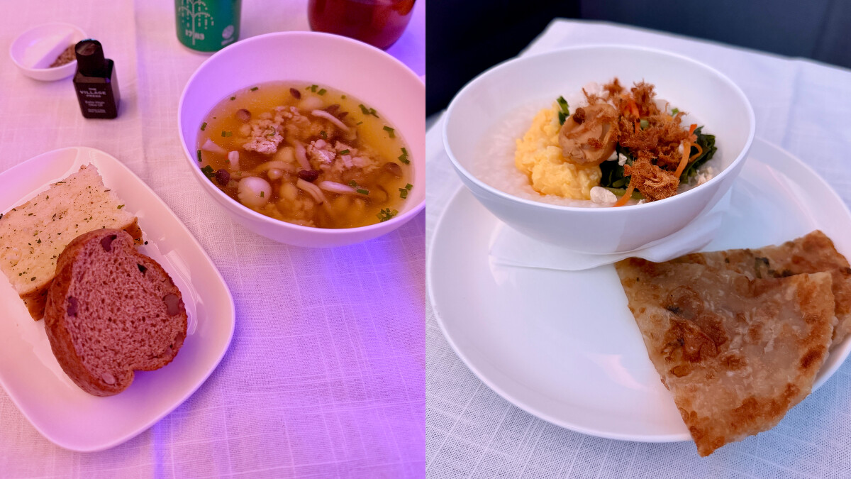 紐西蘭航空商務艙餐點