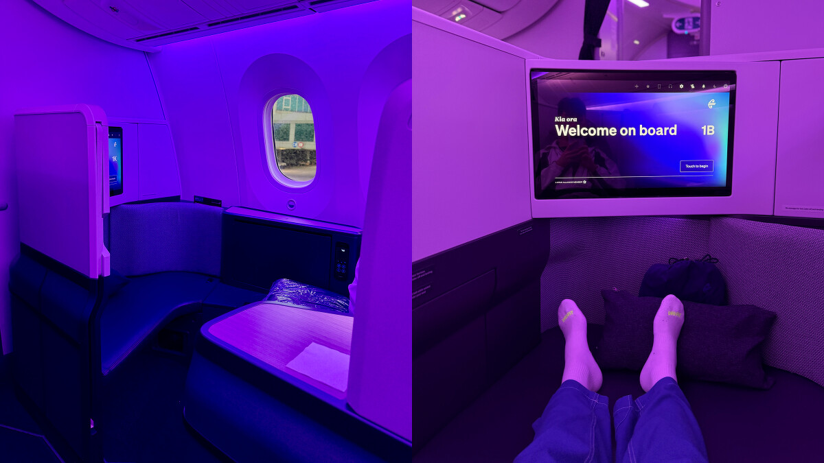 紐西蘭航空豪華商務艙Luxe空間寬敞