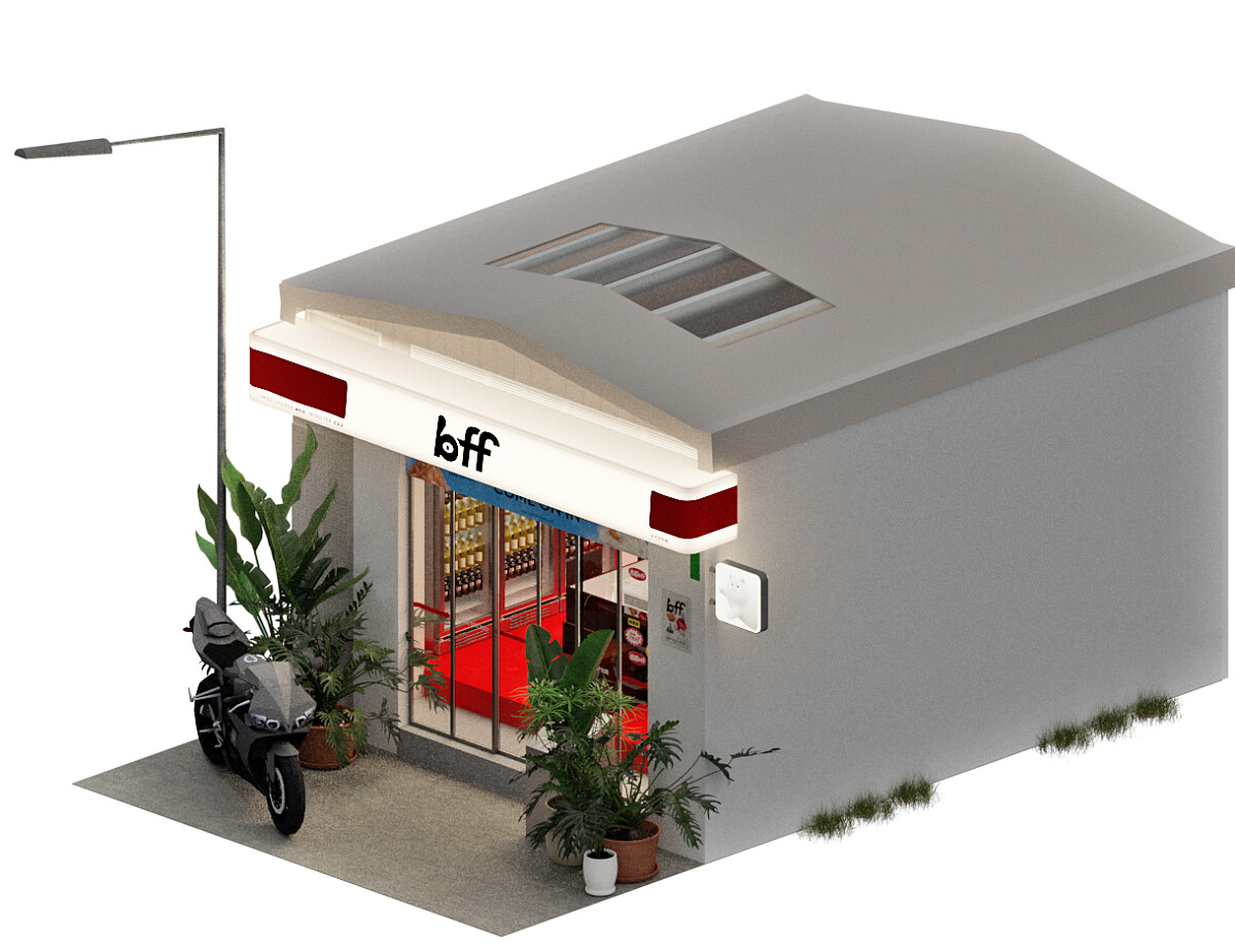 「BFF」落腳於光復南路的巷弄內。