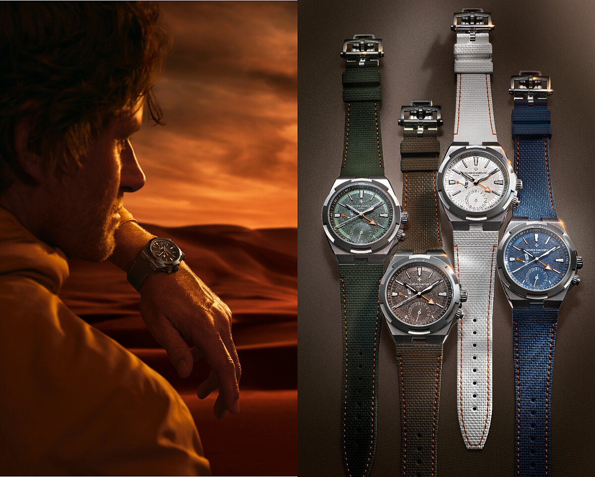 Overseas Dual Time Cardinal Points 系列，以東、西、南、北四大方位作為靈感延伸，將探索旅 程中的方向感與時間感轉化為時計語言。