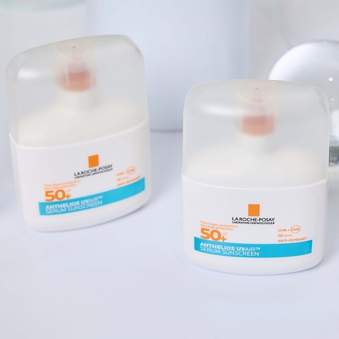 理膚寶水安得利UVAIR空氣感極效精華防曬SPF50+/PA++++。