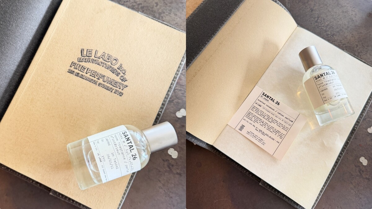 Le Labo Santal 26檀香26香氛筆記本,2026年推出新版本。