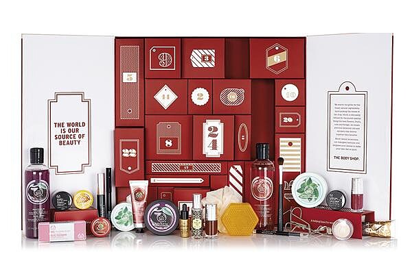 The Body Shop 美體小鋪 聖誕倒數日曆包裝外觀