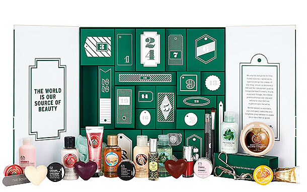 The Body Shop 美體小鋪 聖誕倒數日曆內含保養與身體護理
