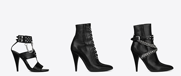 Saint Laurent Fetish 龐克高跟鞋鉚釘細節