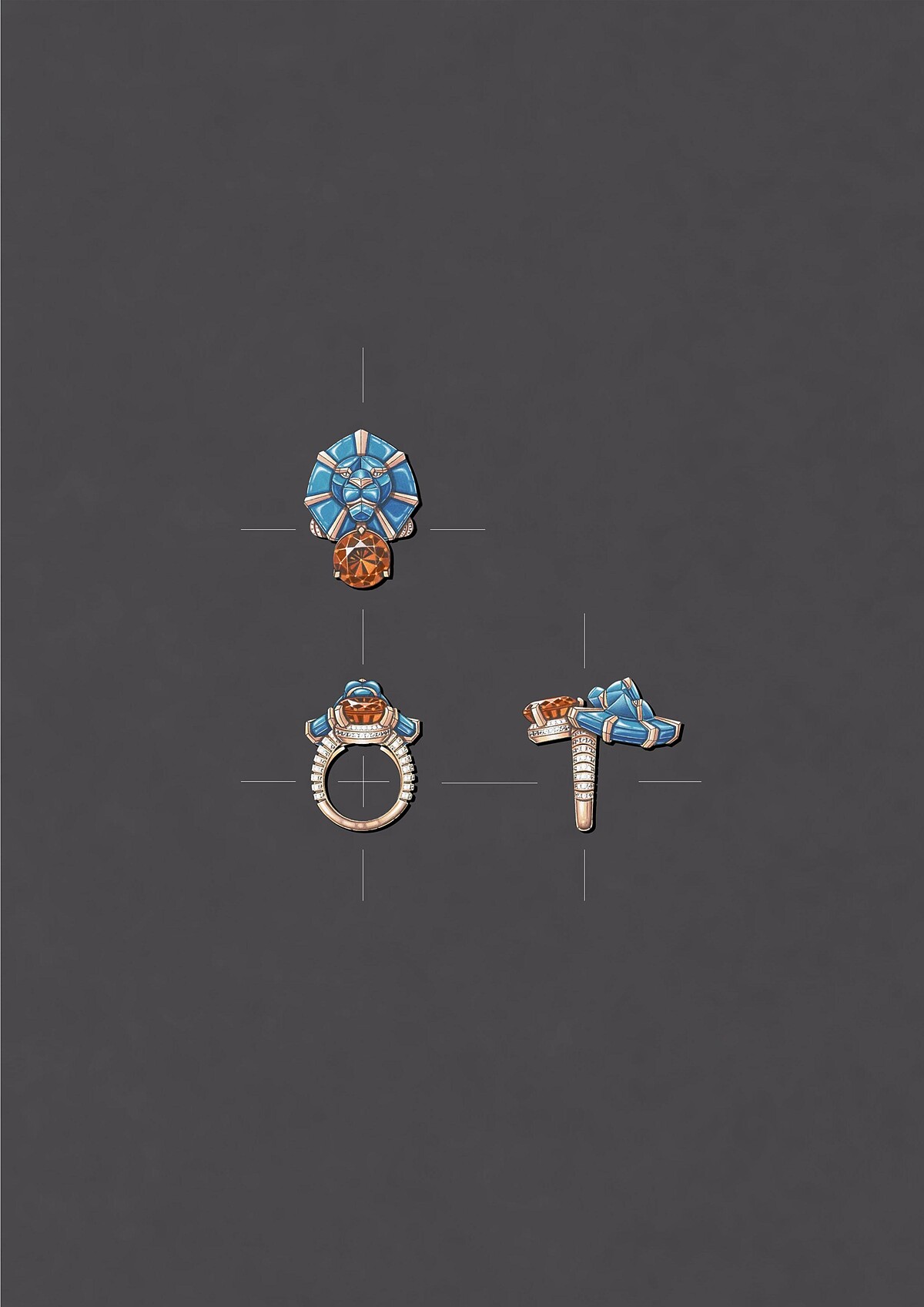 SYMBOLE EMBLÉMATIQUE戒指