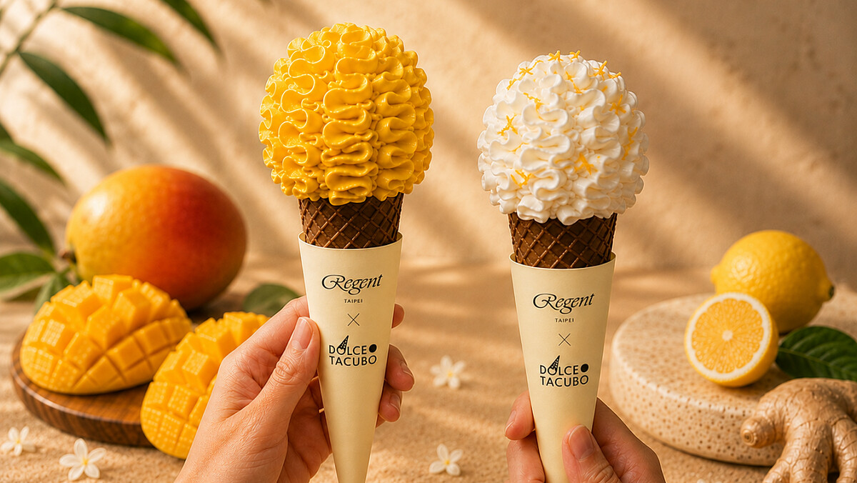 東京貴婦系甜點DOLCE TACUBO再度登台！3款「花漾霜淇淋」台灣限定新口味曝光，芒果及薑汁牛奶必吃