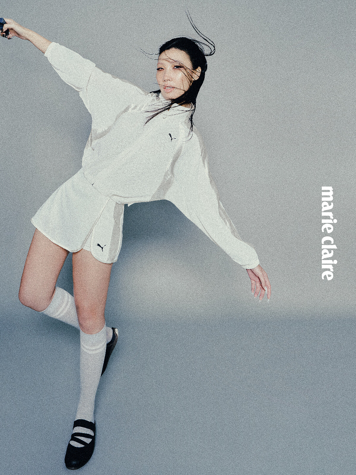 Lace 輕量立領外套、Lace褲裙，Speedcat Mule 穆勒鞋，all by PUMA。