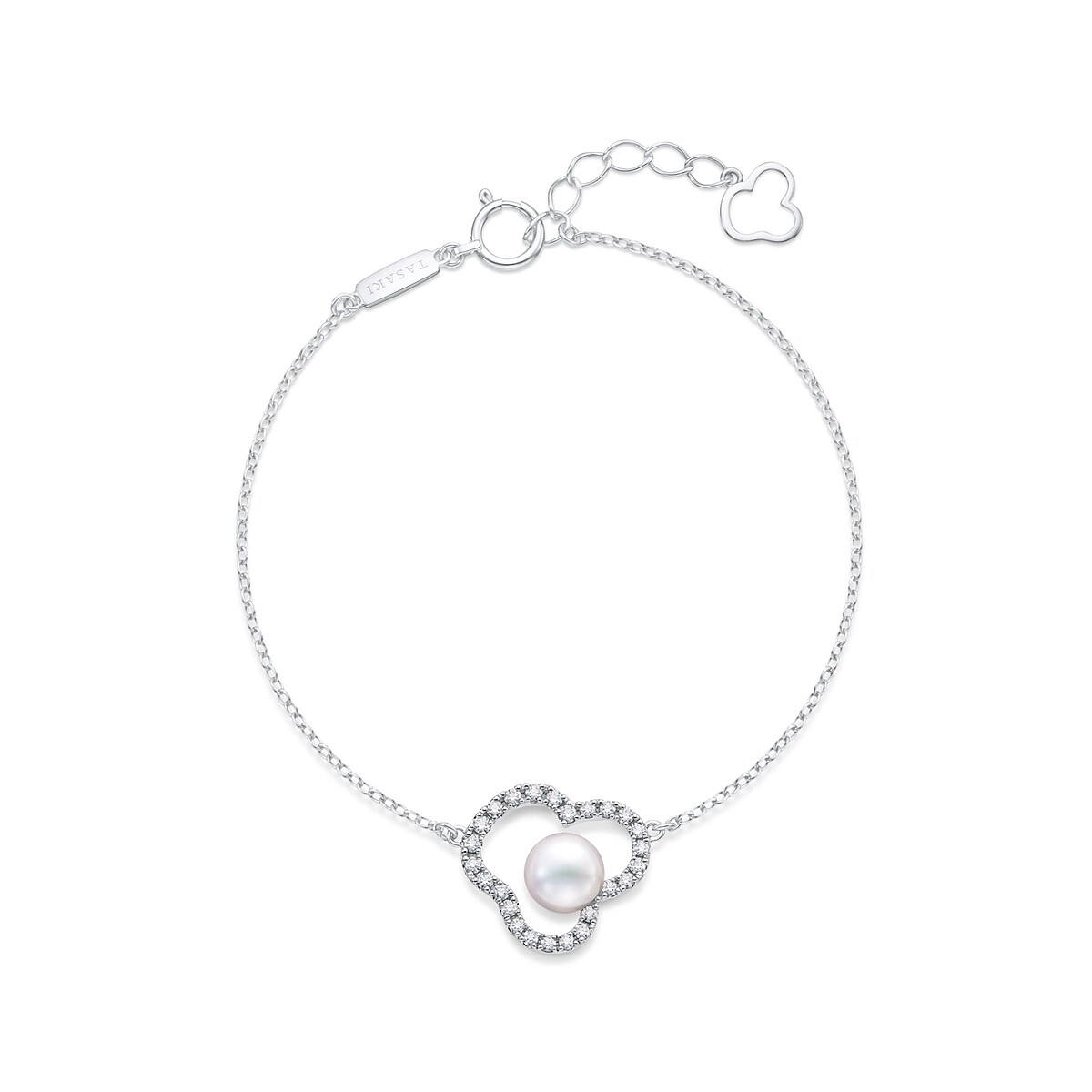 TASAKI chants signature diamonds pave 阿古屋珍珠 & 18K白金鑲鑽手鏈 $128,000