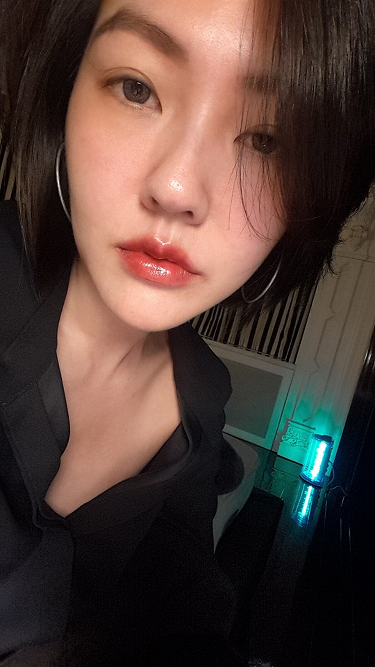 小S 紅色咬唇妝親自示範照