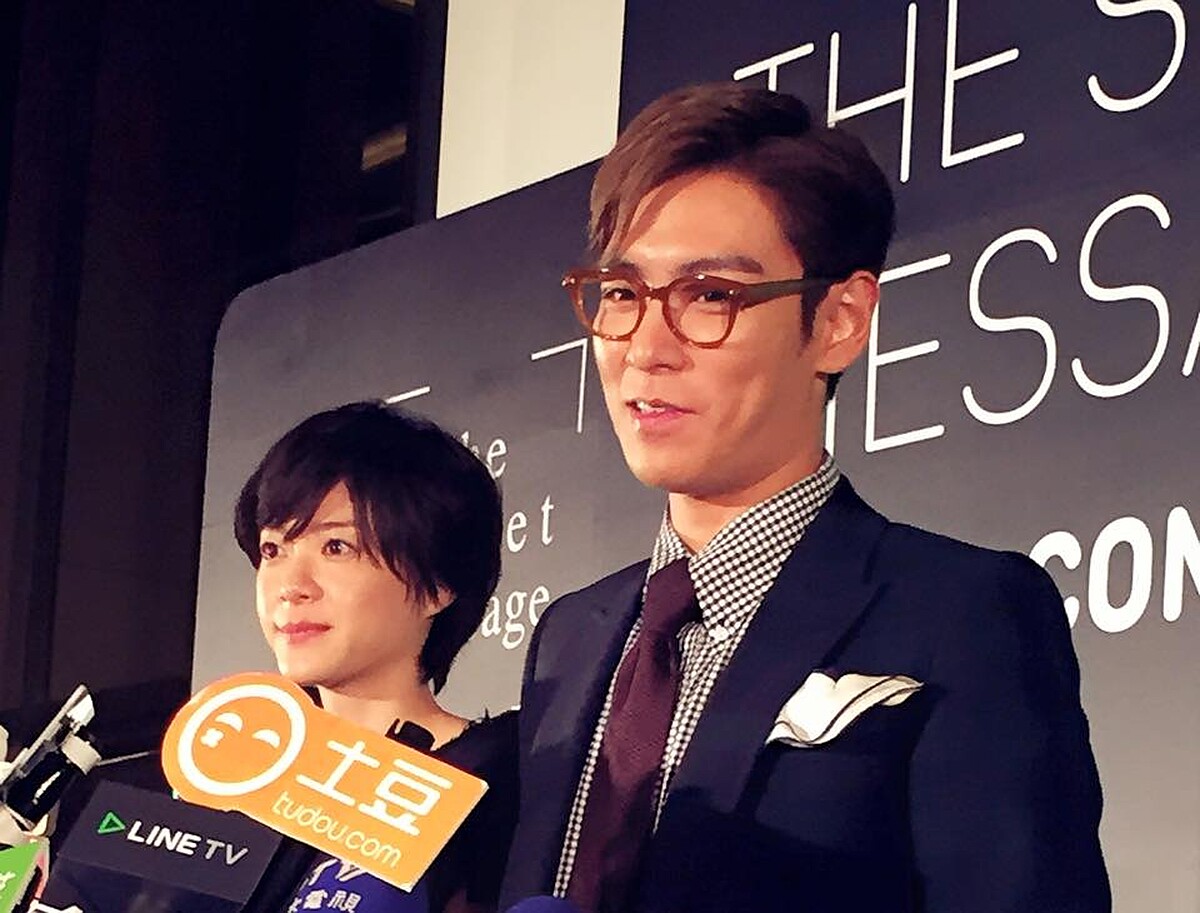 T.O.P 記者會受訪畫面