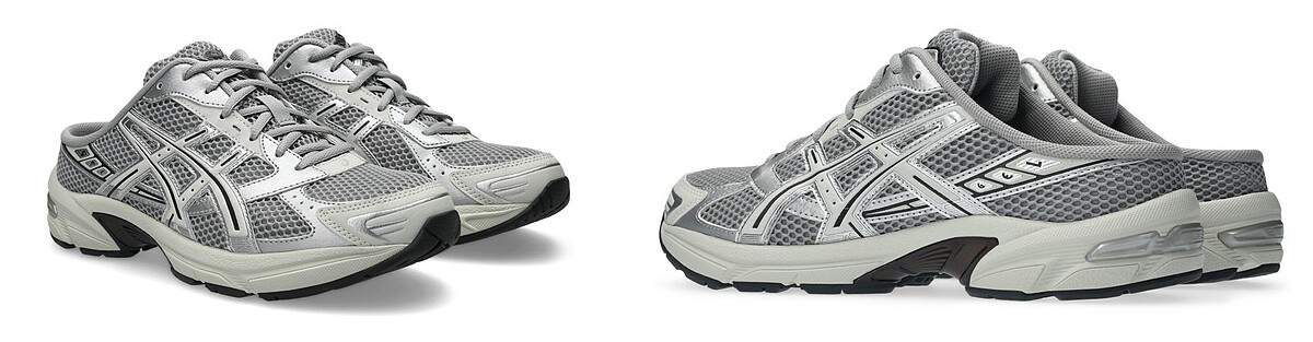 ASICS SPORTSTYLE GEL-1130 MULE 質感灰,定價 NT$3,280。