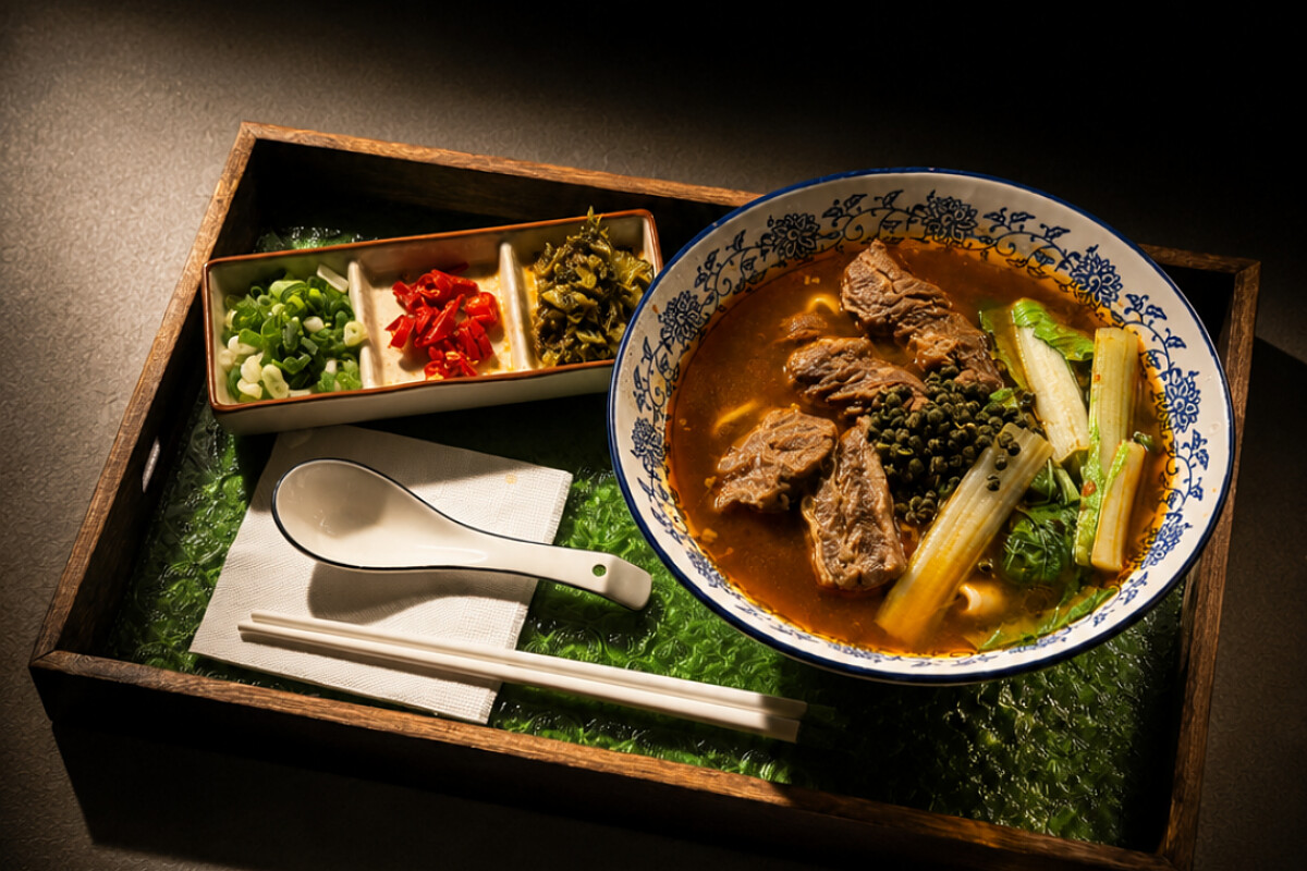 青花椒牛肉麵。