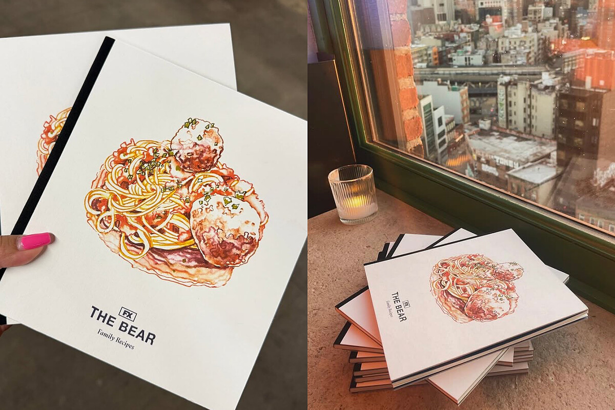 《THE BEAR Family Recipes》的食譜書。