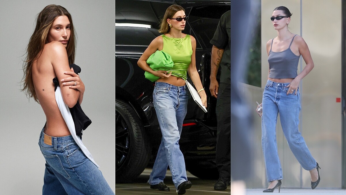 為什麼 Hailey Bieber 跟 Gap 聯名你必須買？8套私服證明「The Hailey Jean」就是她每天都穿的牛仔褲